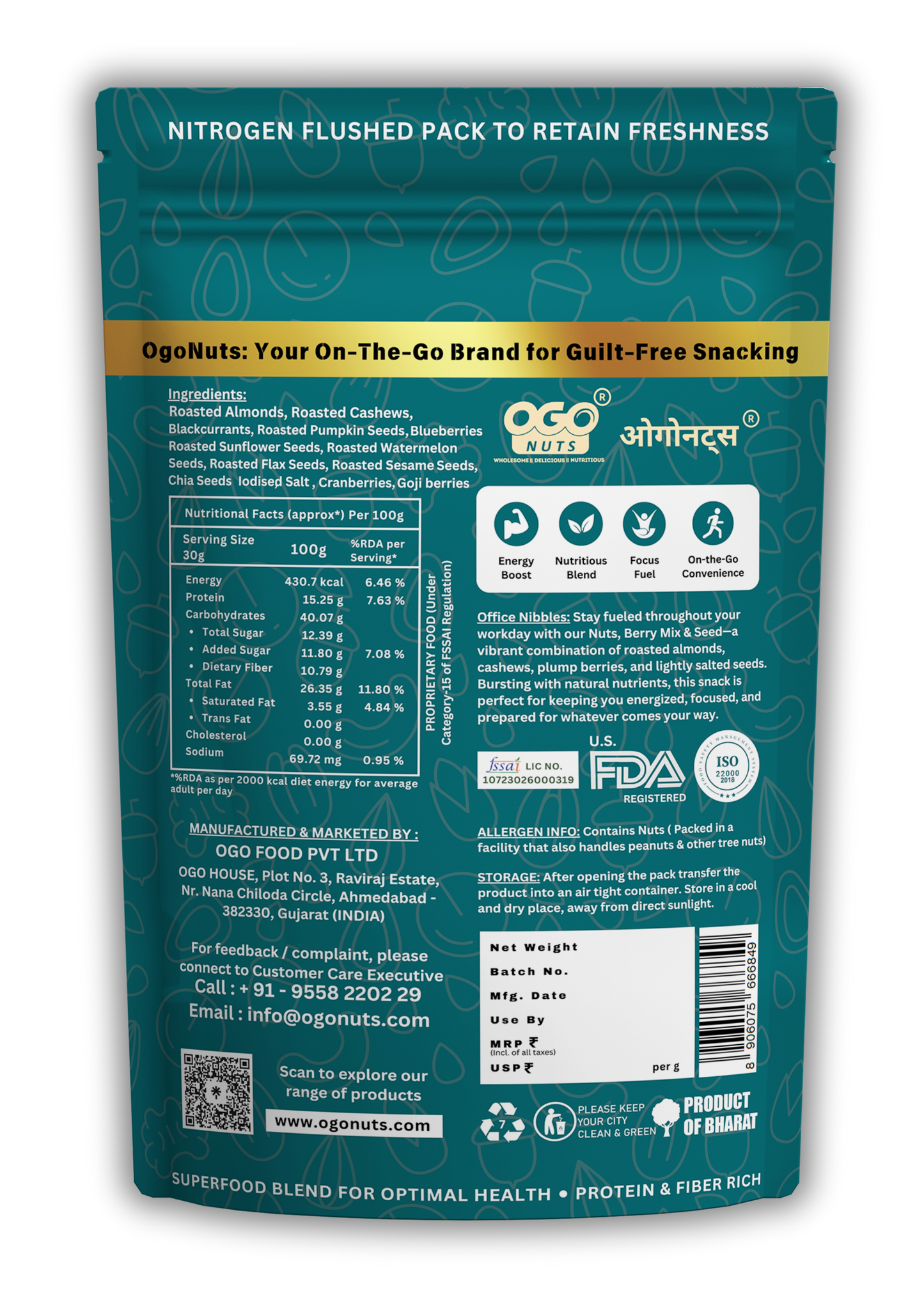 Office Nibbles Super Snack Mix 100g